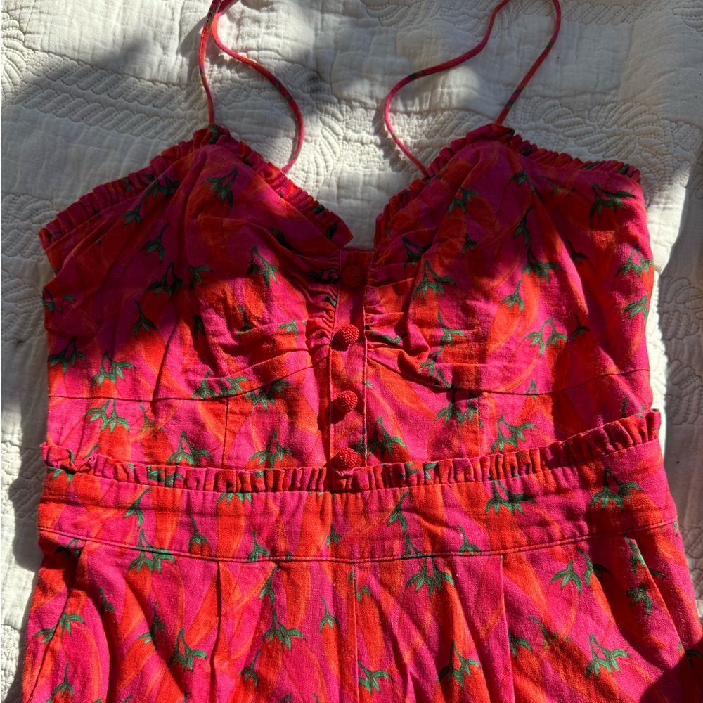 Farm Rio chili pepper jumpsuit